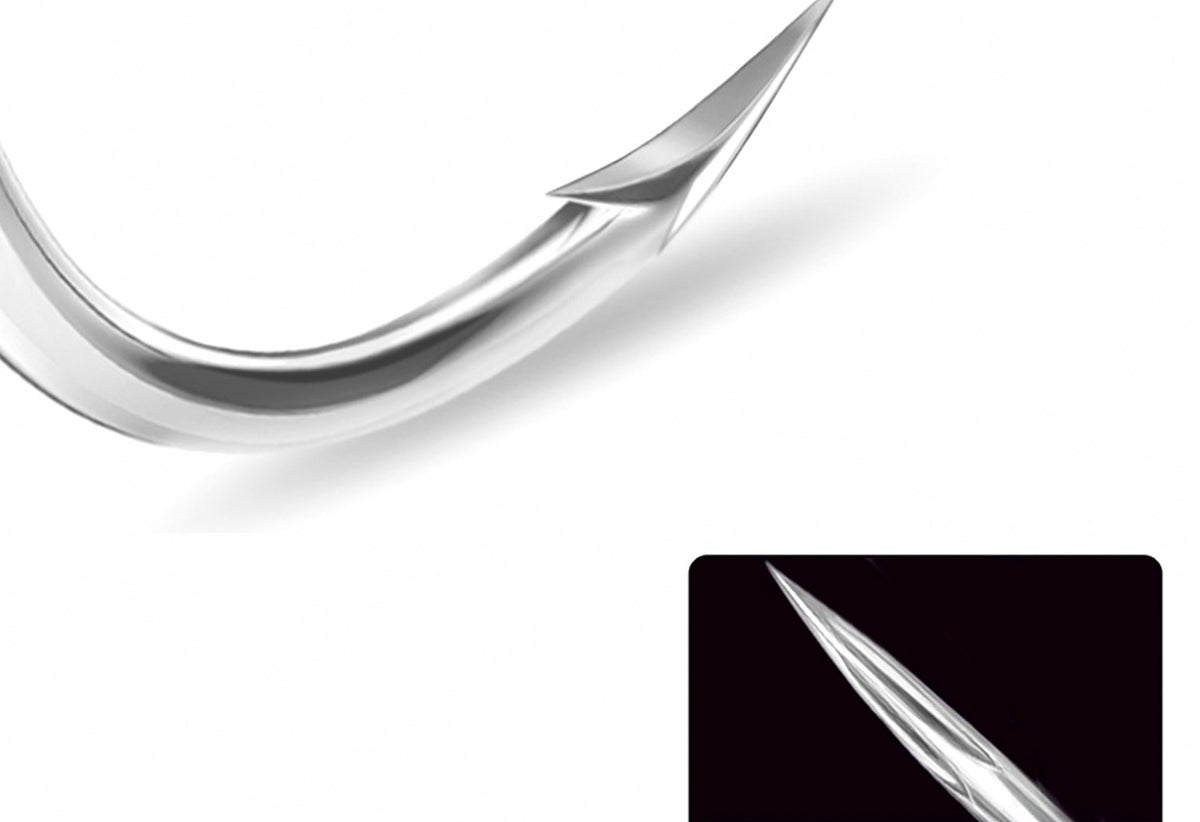 Strong Treble Hooks, Tin-Plated, Barbed, Size 12 to 3/0 – product photo