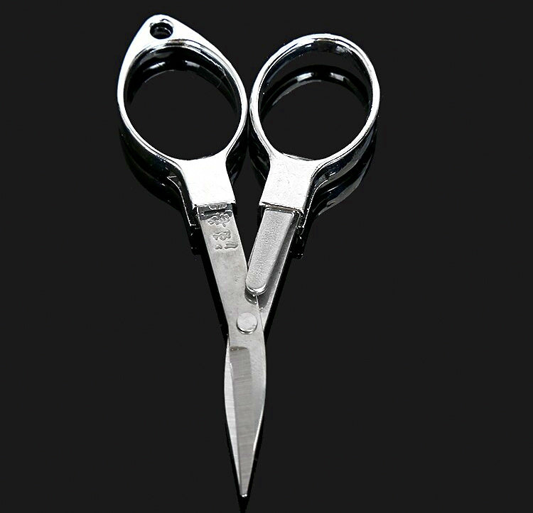 Folding Figure-8 Fishing Scissors for Line and Lead Sheet – product photo
