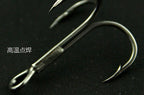 Barbed Treble Hook, Black or Matte, Sizes 10 to 3/0 – product photo