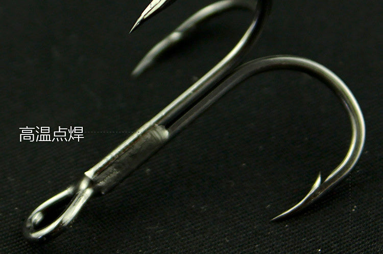 Barbed Treble Hook, Black or Matte, Sizes 10 to 3/0 – product photo