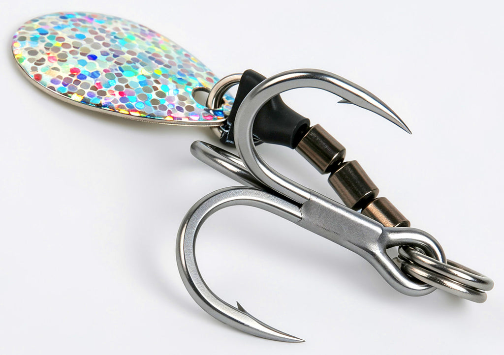 Spinner Blade Treble Hooks, 4X/5X Strong, 2-Pack – product photo