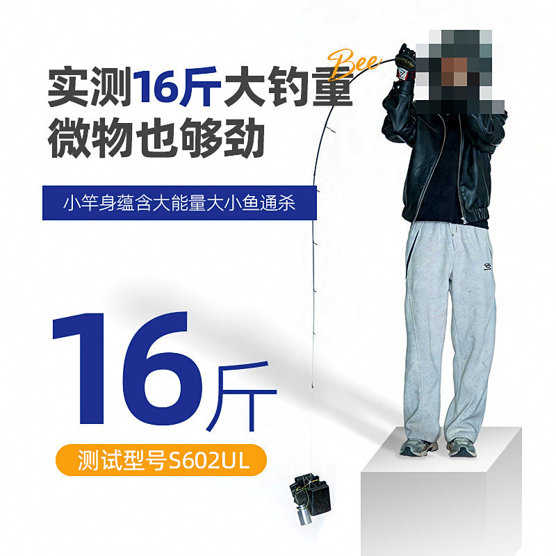 Ultralight Spinning Rod, 2-Piece, 1.5–1.8 m (4.9–5.9 ft)