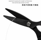 Braided Line Fishing Scissors, Black Titanium Stainless Steel – product photo