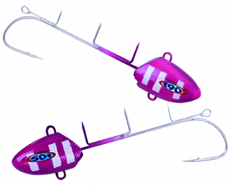Single Hook Lead Jig, 190 g (6.7 oz), Glow Stripe – product photo