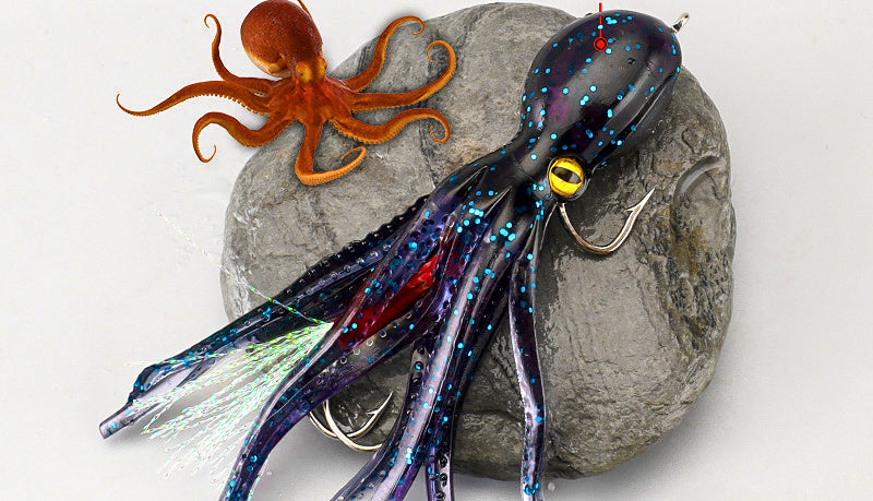 Octopus Squid Jig Soft Bait with Double Hook, 11 cm 19 g – product photo