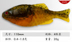 Bluegill Swimbait Soft Lure, 3 in & 4 in, 4-Pack – product photo