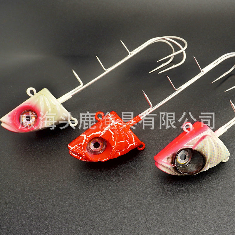 Glow Lead Head Jig w/ Treble Hooks, 60–300 g (2.1–10.6 oz) – product photo