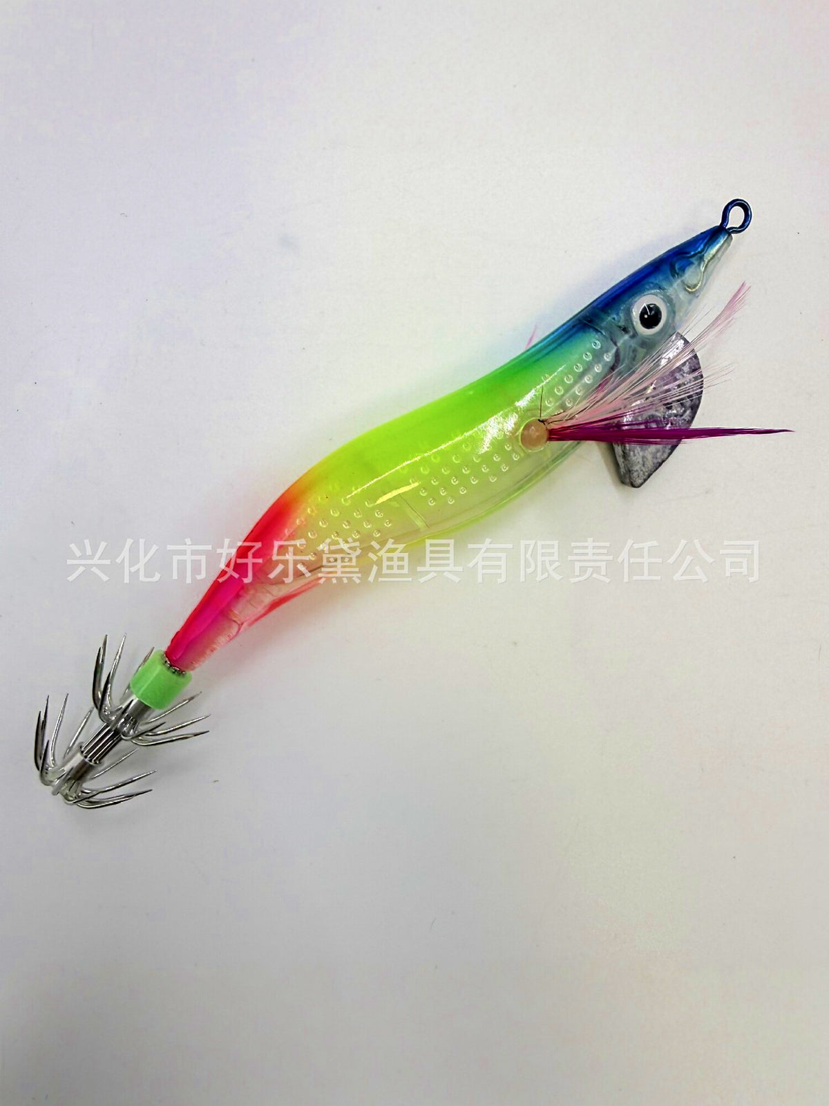 Glow Squid Jig, Wood Shrimp Style, Sizes 2.0, 2.5, 3.0 – product photo