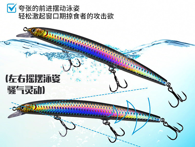 Floating Minnow Hard Bait, 15 cm (5.9 in), 22 g (0.8 oz) – product photo