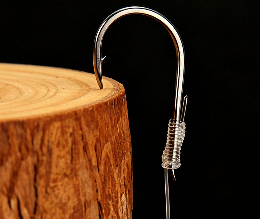 Pre-Tied Snelled Hooks, Bucket Pack of 40, 1 m Leader – product photo