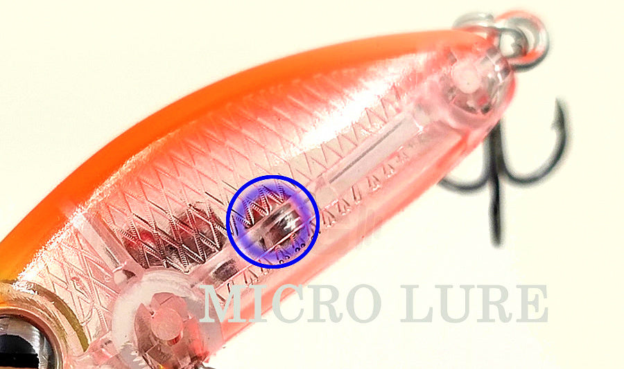 Slow-Sinking Rattle Minnow Lure, 3.5 cm, 2.8 g (0.1 oz) – product photo