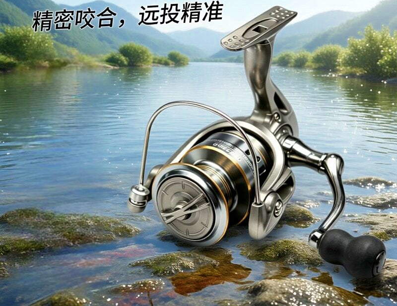 Spinning Reel with Metal Spool & Handle, Sizes 1000–7000 – product photo
