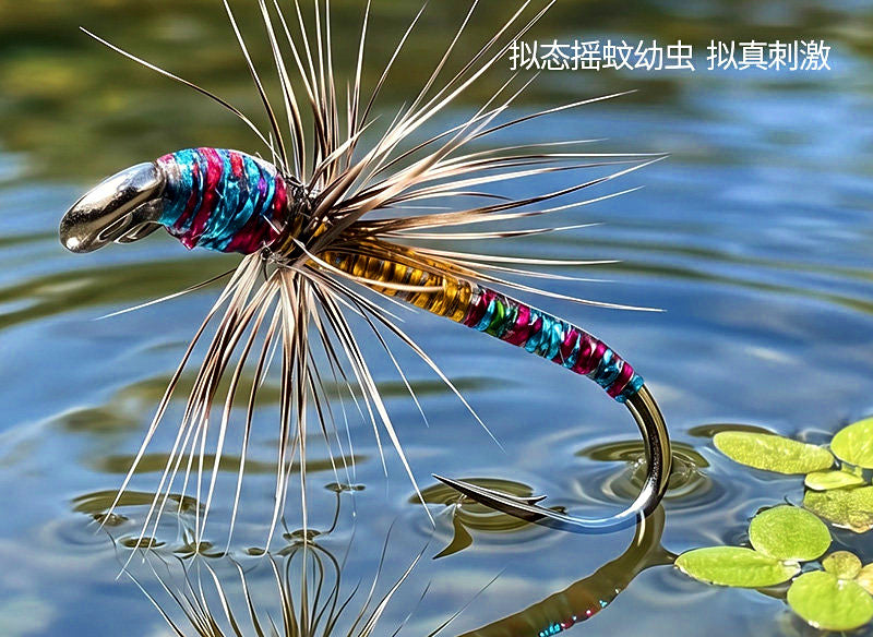 Rainbow Segmented Midge Fly, Sizes 14, 16, 18 – product photo