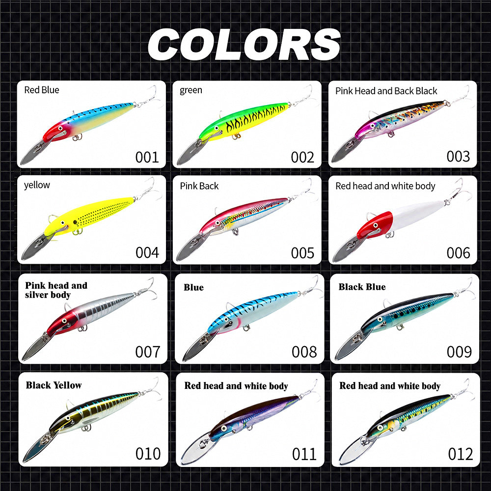 Sinking Minnow Hard Bait, 140 mm (5.5 in) 40 g (1.4 oz) – product photo