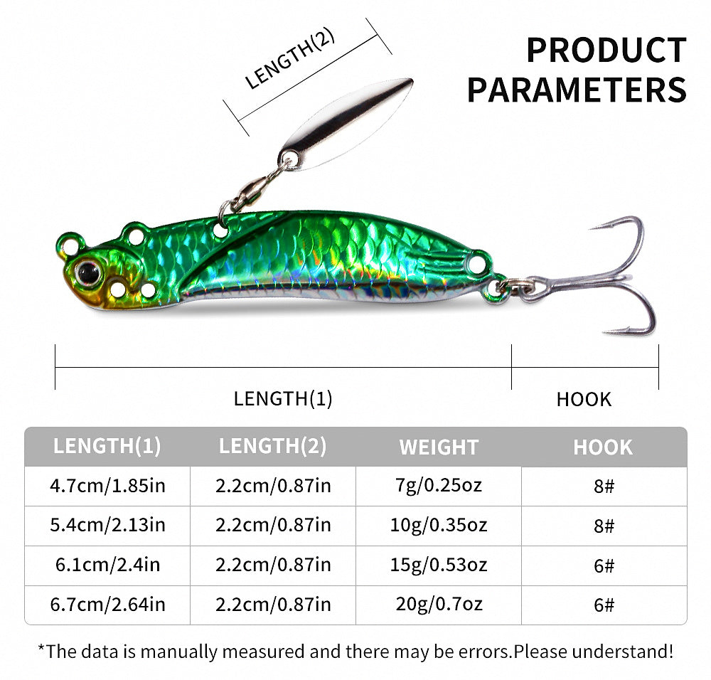 Casting Metal Jig Spoon Lure, 7–20 g (0.25–0.7 oz) – product photo