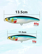 Sinking Pencil Lure, 50 g (1.8 oz) & 80 g (2.8 oz) – product photo
