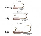 Barbed Lead Jig Head Hooks, 0.875–3.5 g (0.03–0.12 oz) – product photo