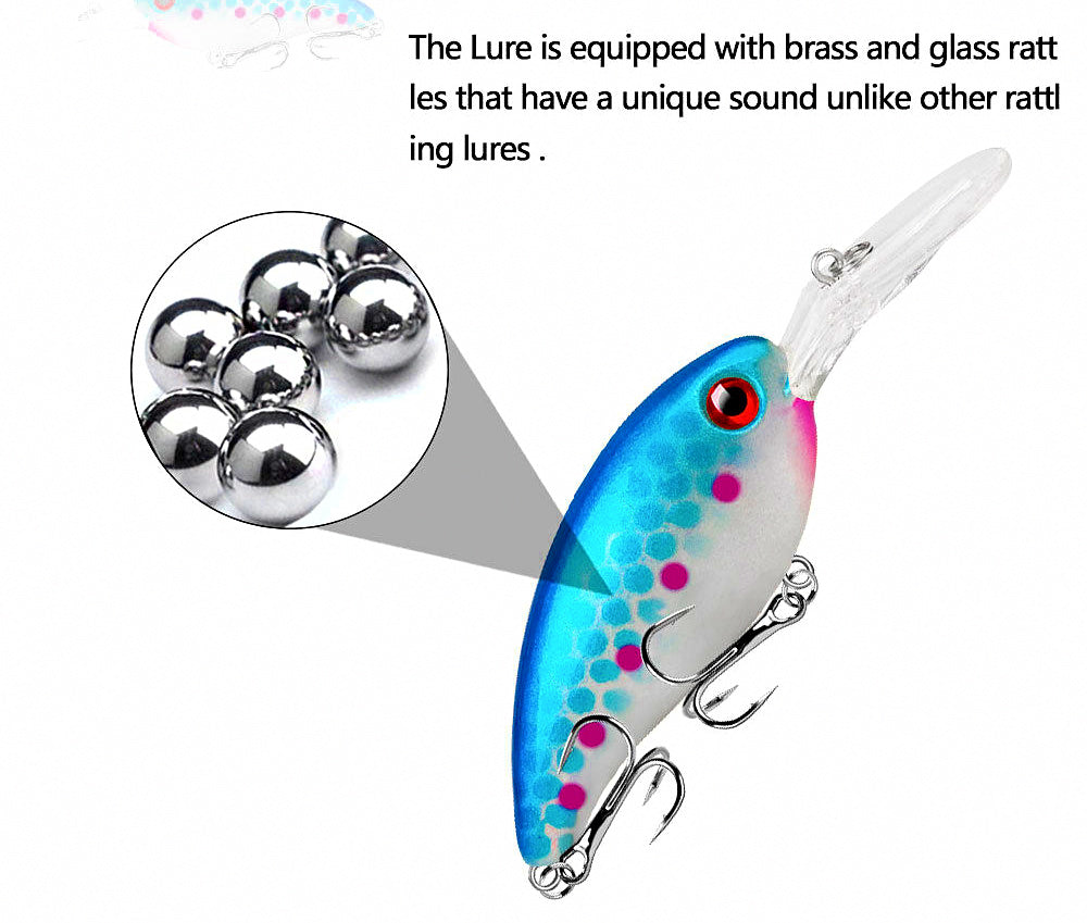 Floating Deep-Diving Minnow Lure, 10 cm (3.9 in), 14 g (0.5 oz) – product photo