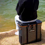 Portable Hard Shell Live Fish Bucket, Sit-On Lid, 45 or 55 – product photo