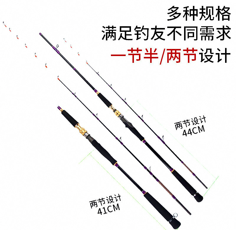 Solid Fiberglass Boat Rod, 1.35–2.05 m (4.4–6.7 ft) – product photo