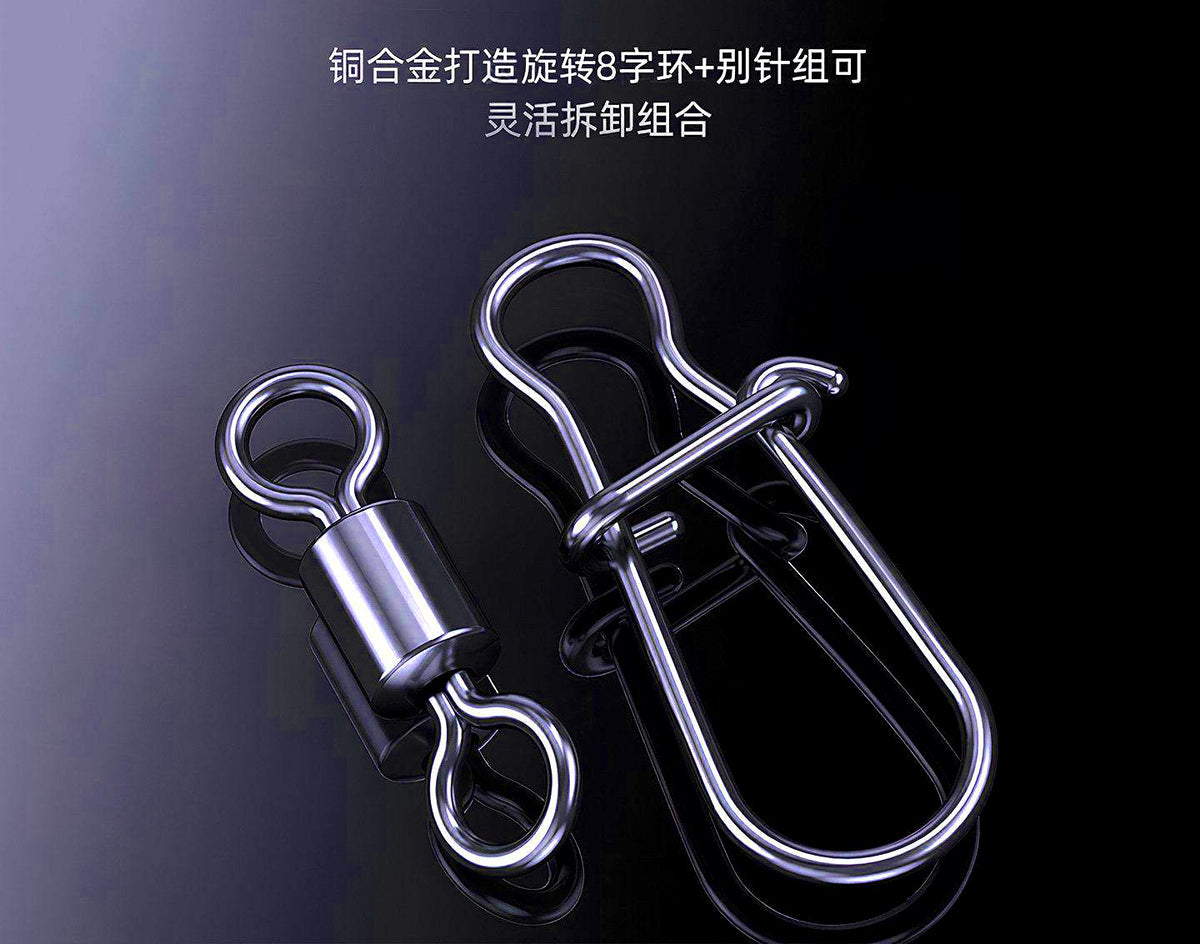 Stainless Steel Snap Swivels, #14–3/0, 10/20/50 Pack – product photo