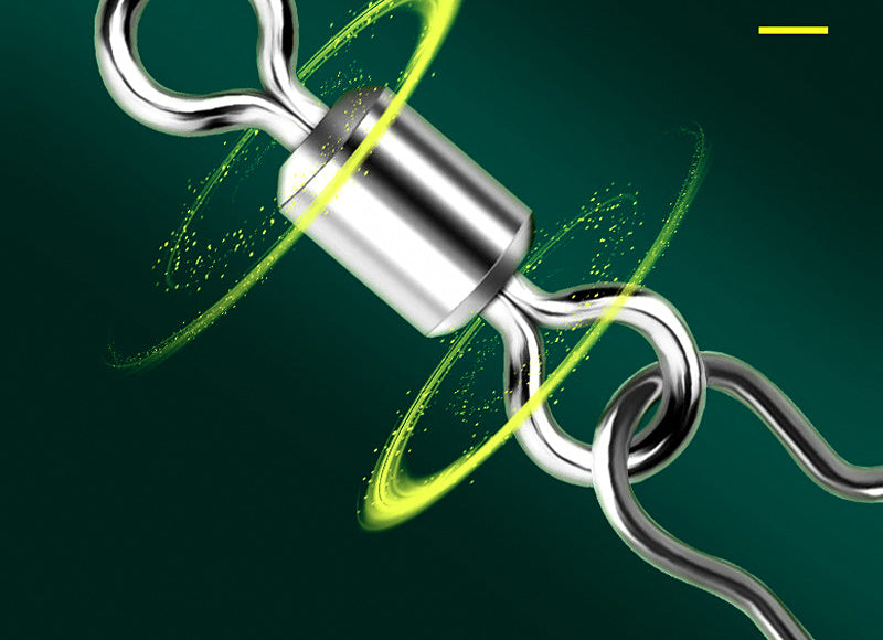 Quick-Open Safety Pin Snap Swivels, Figure-8 Ring Connectors – product photo