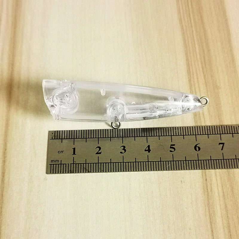 Unpainted Clear Popper Lure Blank, 6.5 cm, 8 g (0.28 oz) – product photo