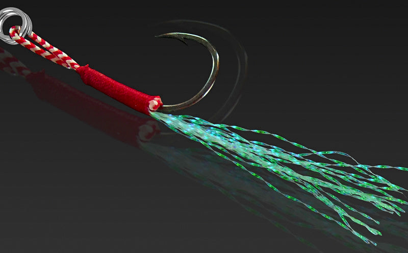 Glow Casting Jig, Feathered Treble, 7–80 g (0.25–2.8 oz) – product photo