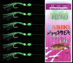 Fish Skin & Rubber Skin String Hooks, Barbed, Sizes 4–20 – product photo