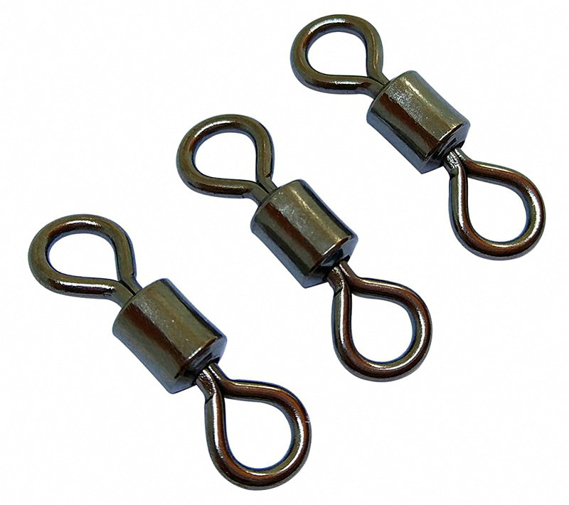 Carbon Steel Barrel Swivels, Sizes 2–10, Bulk Pack – product photo