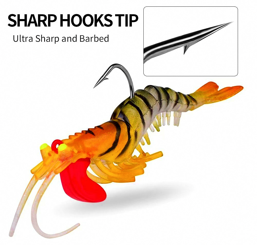Jointed Shrimp Soft Bait, 7–18 g (0.25–0.63 oz) – product photo