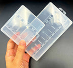 Clear Plastic Tackle Box for Squid Jigs & Lures, 5 or 10 Slot – product photo