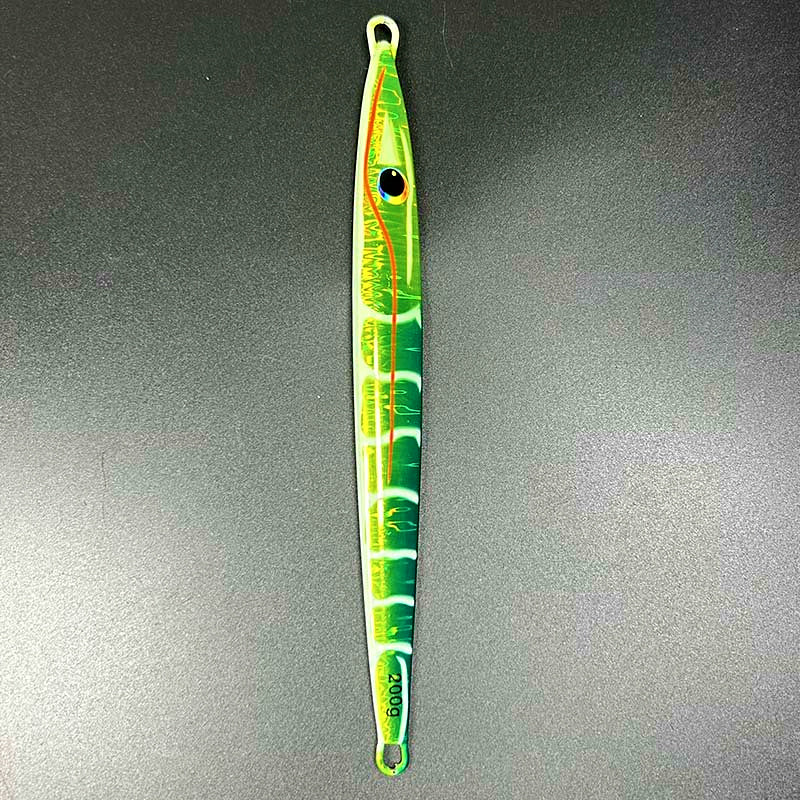 Lead Metal Jig with Squid Hook, 160 g (5.6 oz) & 200 g (7.1 oz)