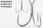 Barbed Anti-Rust Treble Hooks, Sizes #4–#18 – product photo