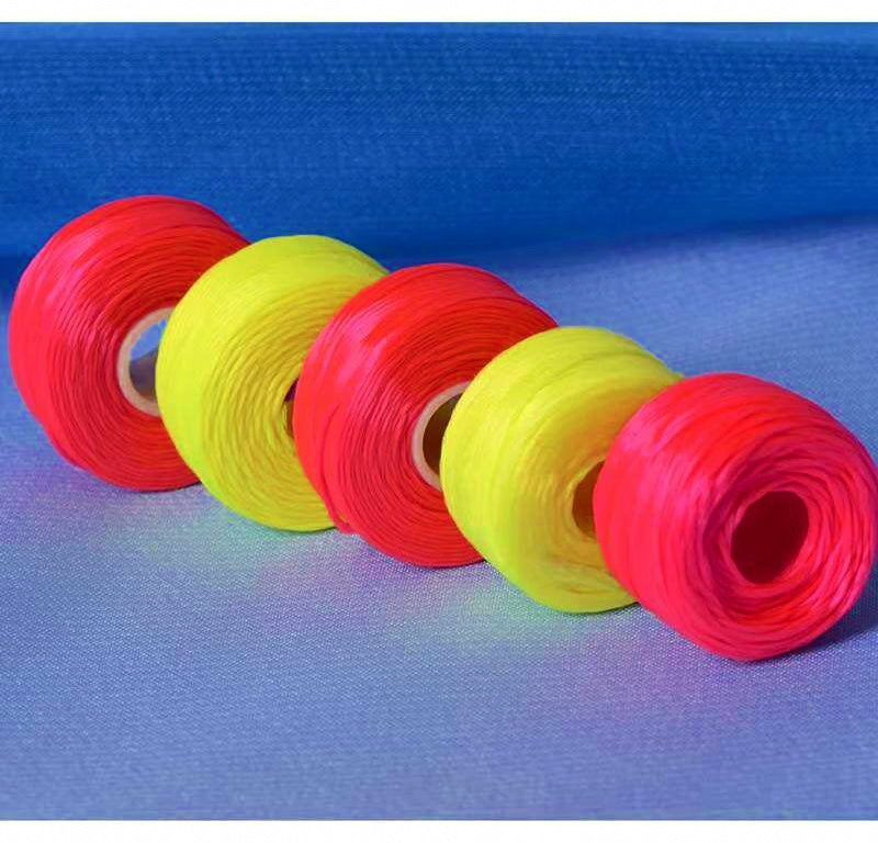 Cotton Line Stop Knots for Floats, Red or Yellow – product photo