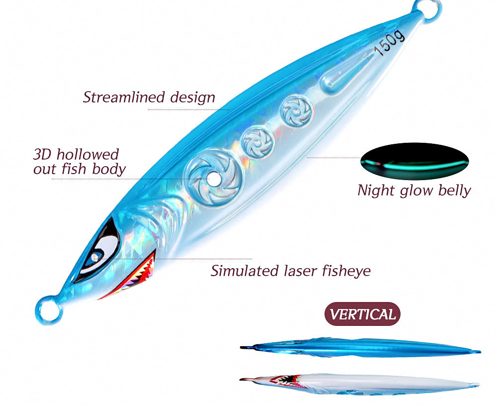 3D Hollow Glow Slow Pitch Jig, 150–250 g (5.3–8.8 oz) – product photo