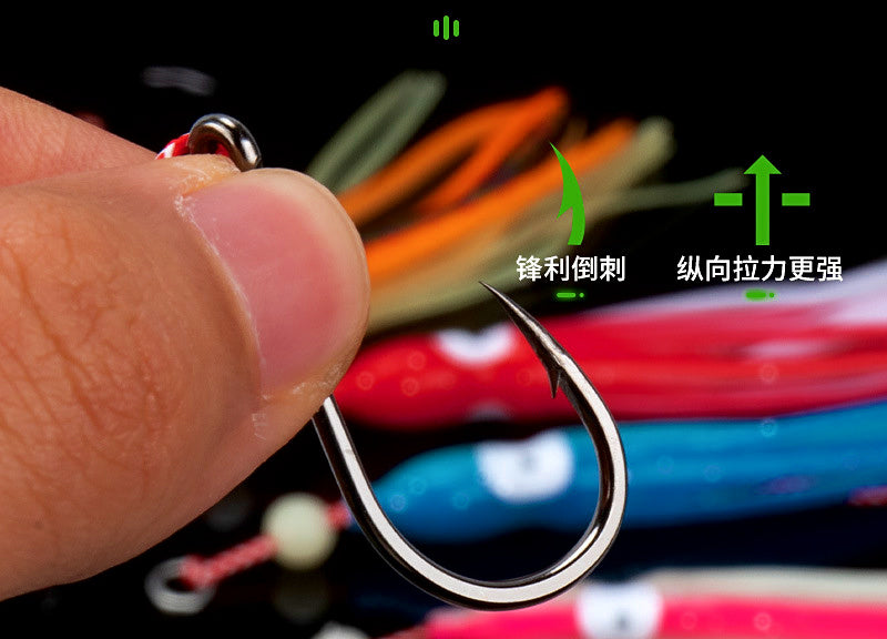 Squid Jig with Hooks, 12 cm (4.7 in) Octopus Skirt Style – product photo