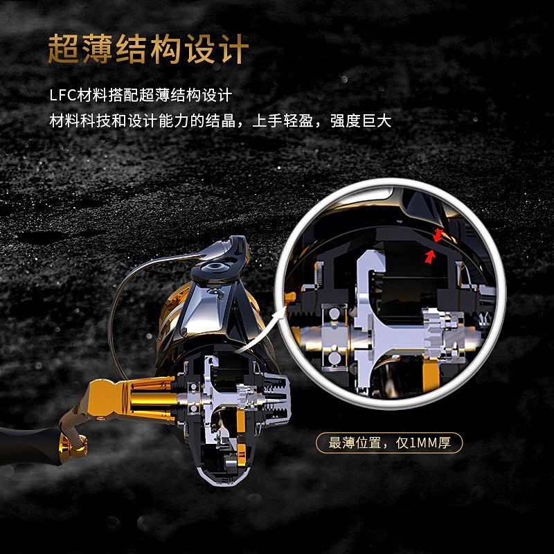 Carbon Frame Front-Drag Spinning Reel, 9 Bearing – product photo