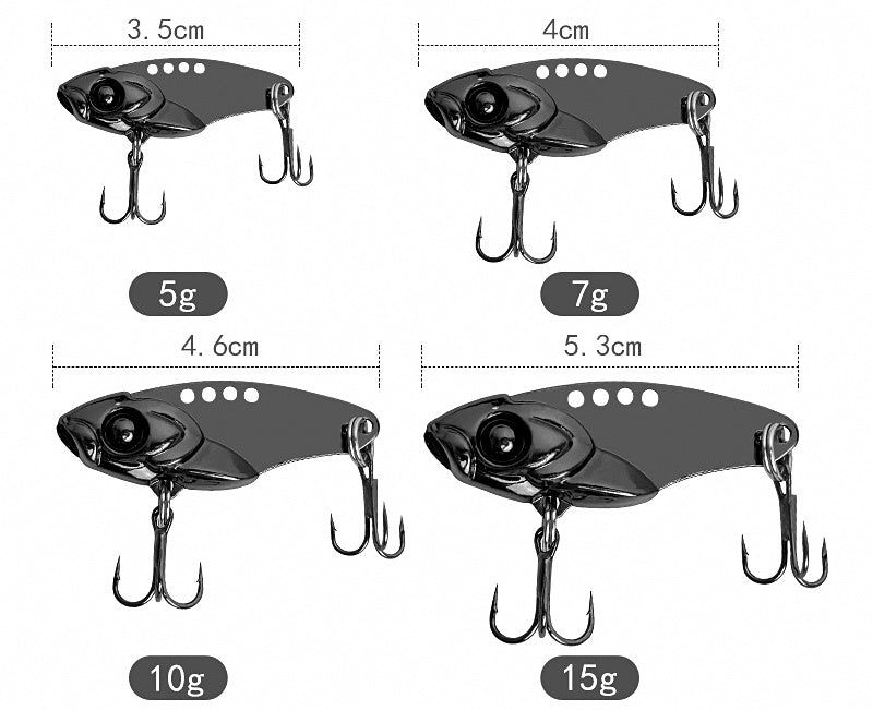 Metal VIB Blade Bait, 5–15 g (0.18–0.53 oz) – product photo
