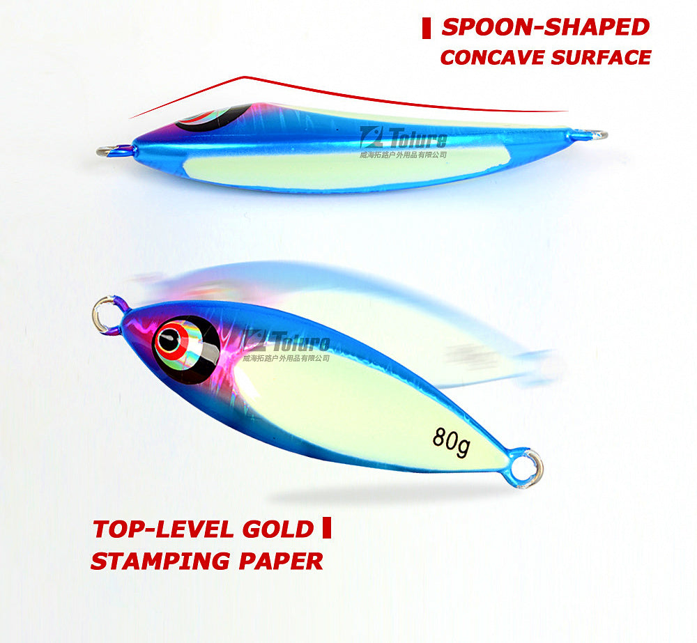 UV Glow Slow Pitch Jig, 80 g (2.8 oz) & 100 g (3.5 oz) – product photo