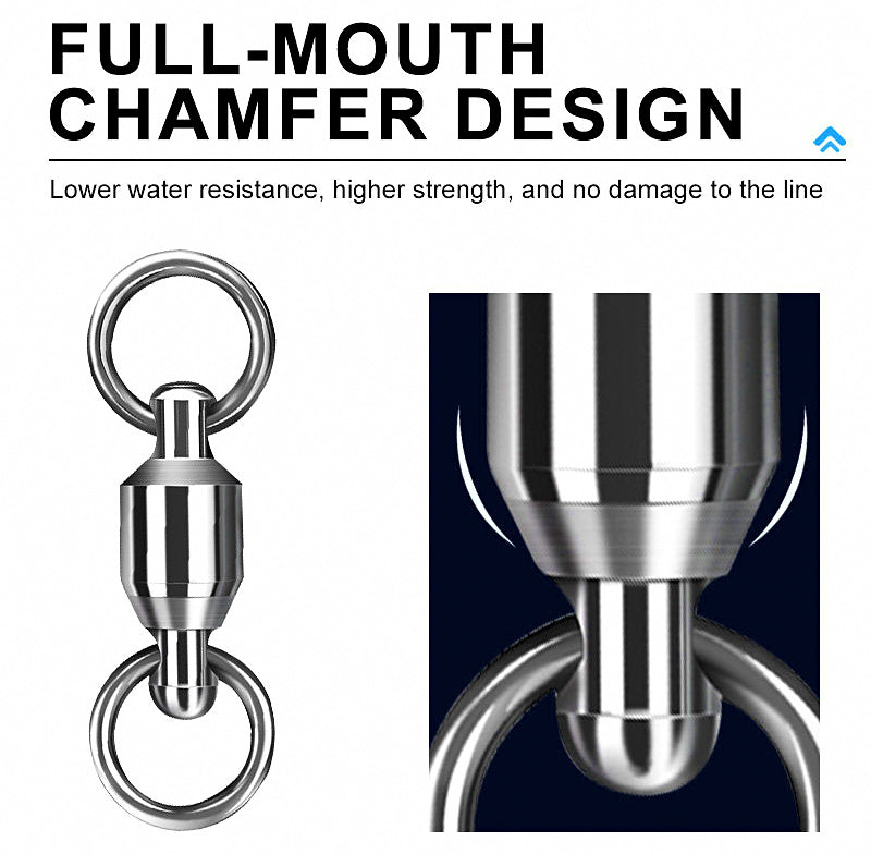Bearing Swivels, Stainless Steel, Sizes #0–#10 (10 per Pack) – product photo
