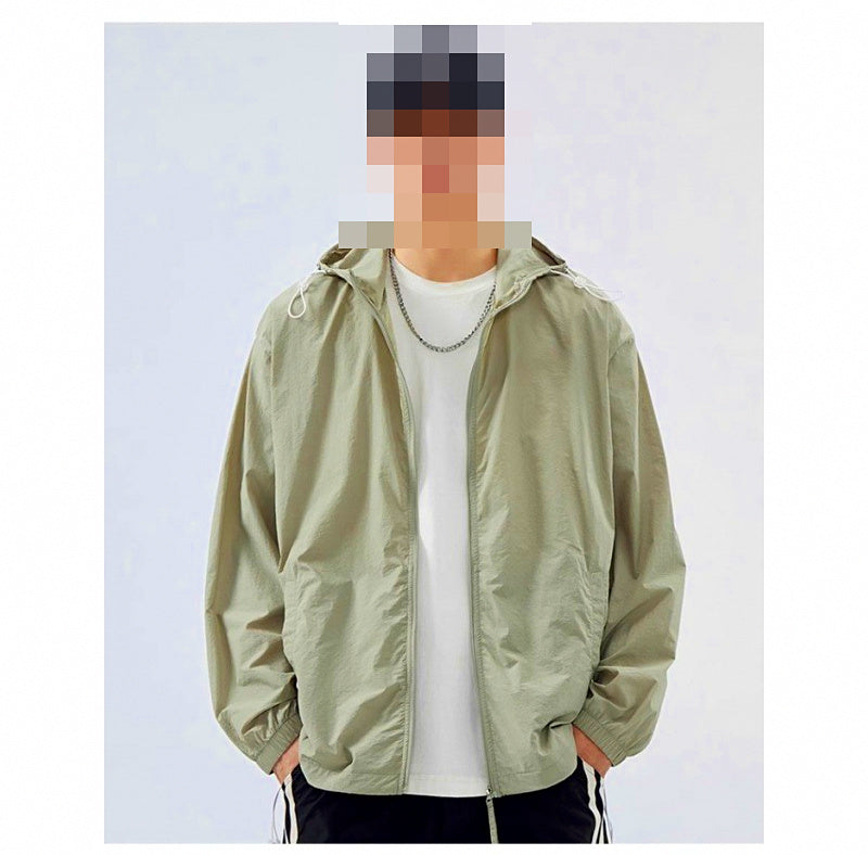 Lightweight Hooded Sun Protection Fishing Jacket, UPF 50 – product photo