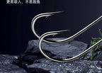 Barbed Eyed Saltwater Hook, Black Nickel, Sizes 1#–36# – product photo
