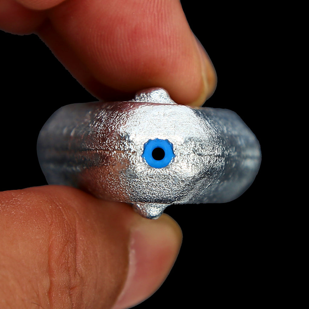 Heart-Shaped Galvanized Iron Sinker, 0.7–3.5 oz (20–100 g) – product photo