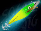 Glow Squid Jig with Rattle, Horizontal Shrimp, 8.5–9.5 cm – product photo