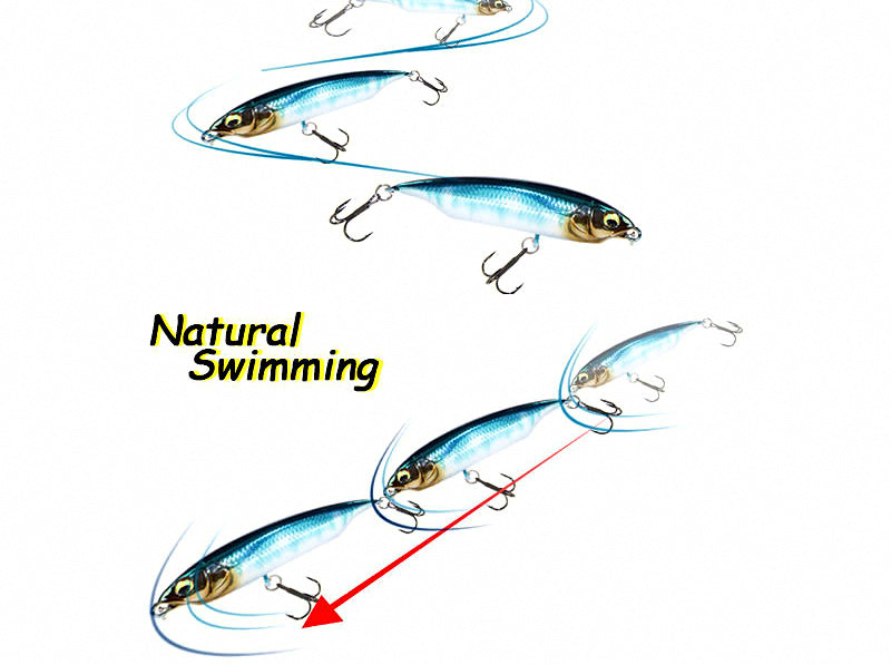 Slow Sinking Pencil Topwater Lure, 59–80 mm, 5.5–11 g – product photo