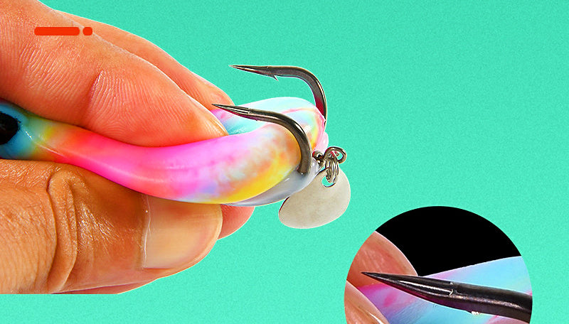 Floating Soft Frog Lure Set with Worms, 10–14.8 g (0.35–0.52 oz) – product photo