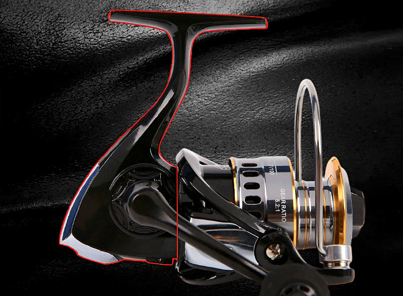 All-Metal Long Cast Spinning Reel, HE Series, Sizes 500-7000 – product photo