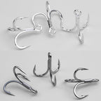 Saltwater Treble Hooks, High-Carbon Steel, Size #8 to 5/0 – product photo