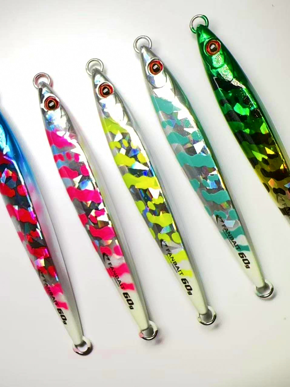 Casting Jig with Glow Tail, 40–120 g (1.4–4.2 oz) – product photo